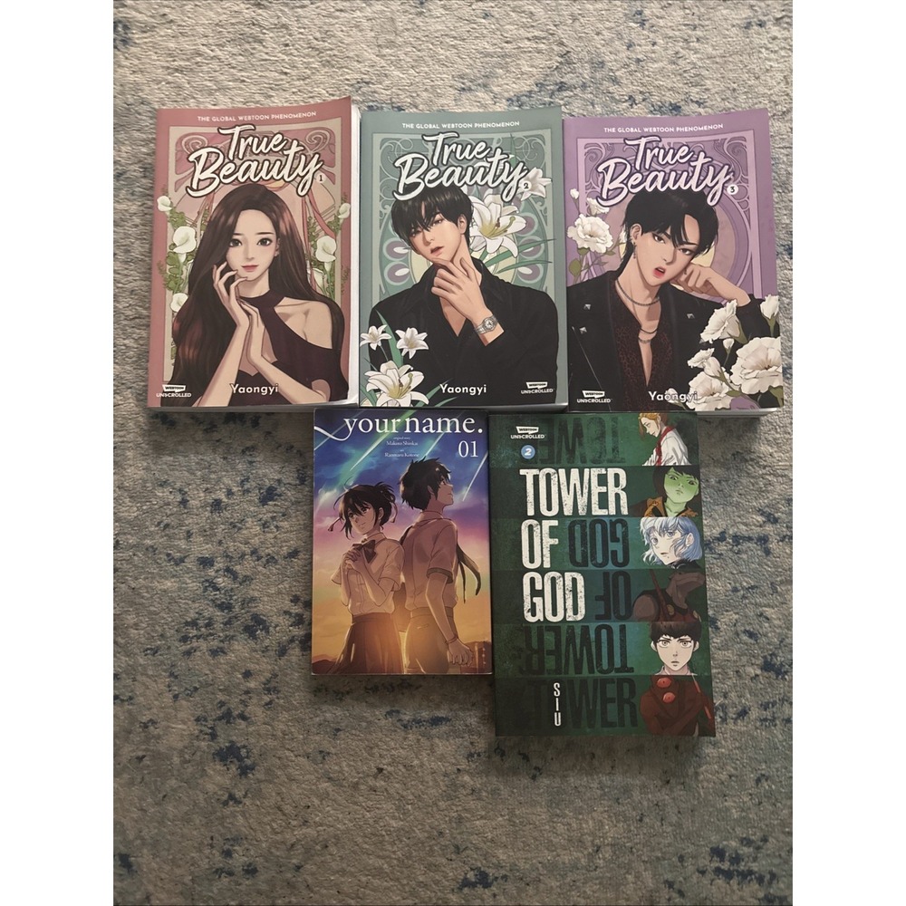 Webtoon Unscrolled Series Lot (3) True Beauty Graphic Novel Vol 1-3 + 2 Extra